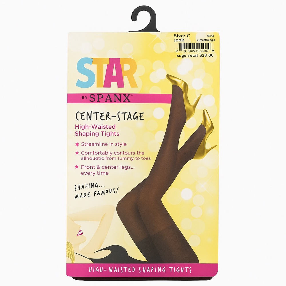 SPANX Star Power Center-Stage High-Waisted Shaping Tights Size C Java Brown NWT